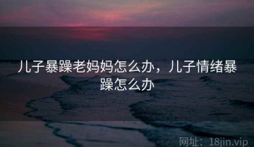 儿子暴躁老妈妈怎么办，儿子情绪暴躁怎么办