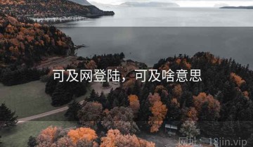 可及网登陆，可及啥意思