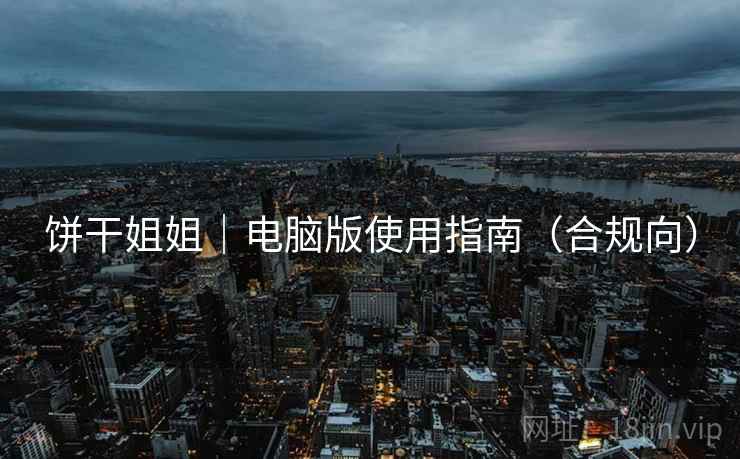 饼干姐姐｜电脑版使用指南（合规向）